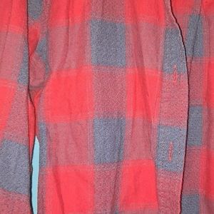A black and red women's flannel size S